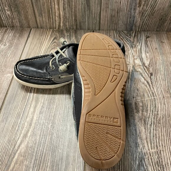 Brand New Women's Sperry Top-Sider Black & Gray Dock Shoes Size 6 - Picture 6 of 6